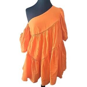 Showpo Harleen Puff Sleeve Mini Dress 4 EUC Boho Romantic Wedding Resort Style